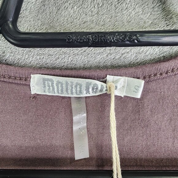 Women's Anthropologie Mauve Sleeveless Open-Front Ribbed Knit Cardigan Vest S - Picture 6 of 12